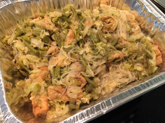 chap chai (cabbage+long beans+taupok+tanhoon)