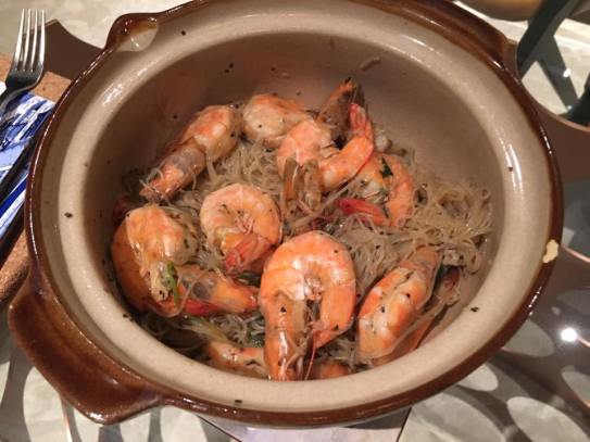 claypot tanhoon prawns