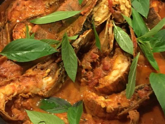 crayfish pasta in pink sauce