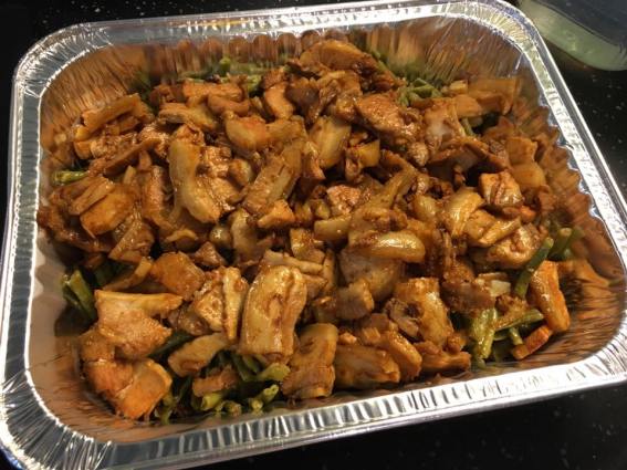 扣肉 + nonya sauce long beans