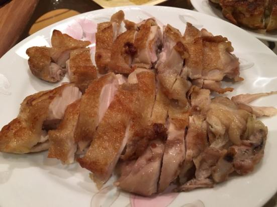 pan-grilled chicken thighs