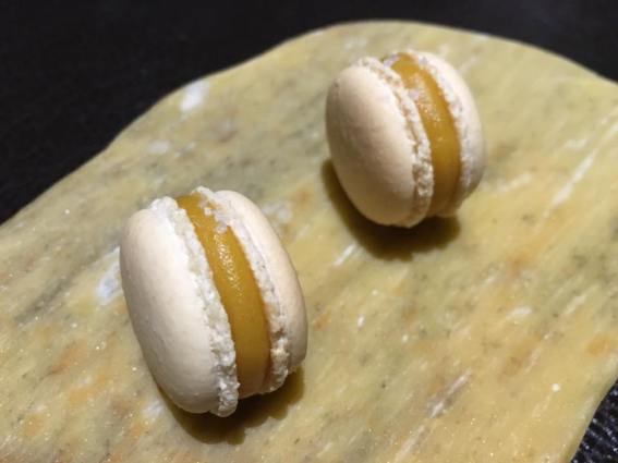petit four - salted eggg macaron