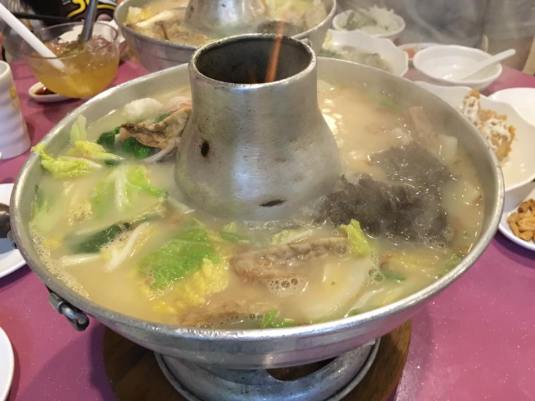 red garoupa fish head steamboat - S$50