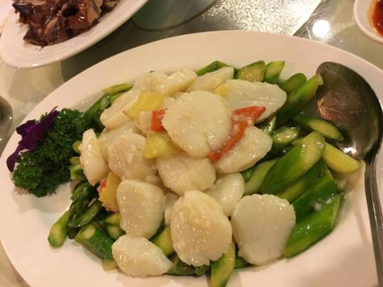 scallops with asparagus