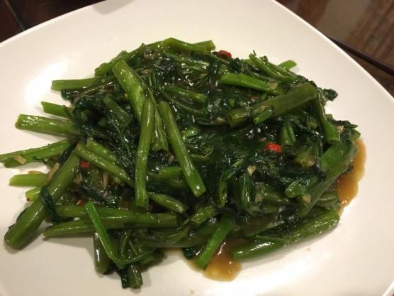 stir-fried kang kong