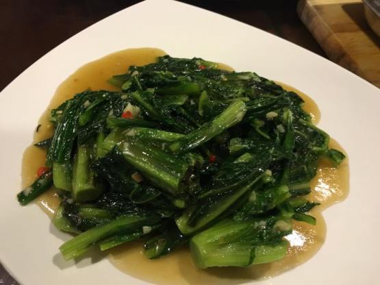 stir-fried romaine lettuce
