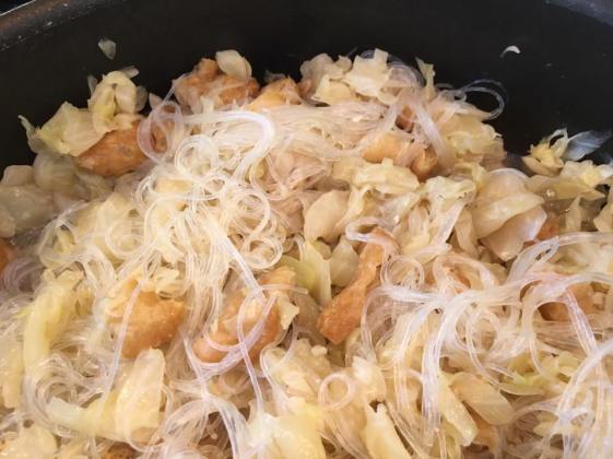 chap chai (cabbage, taupok, tanhoon) with lean pork