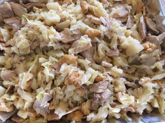 chap chai (cabbage, taupok, tanhoon) with lean pork