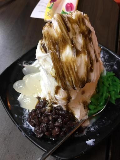 chendol ice shavings