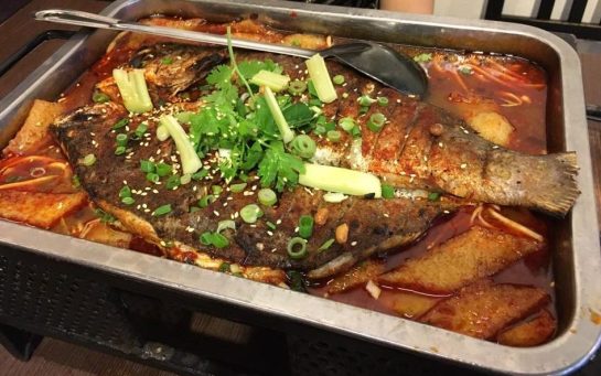 重庆烤鱼 chong qing grilled fish