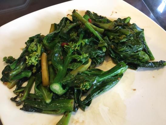 fried kai lan (rescued)