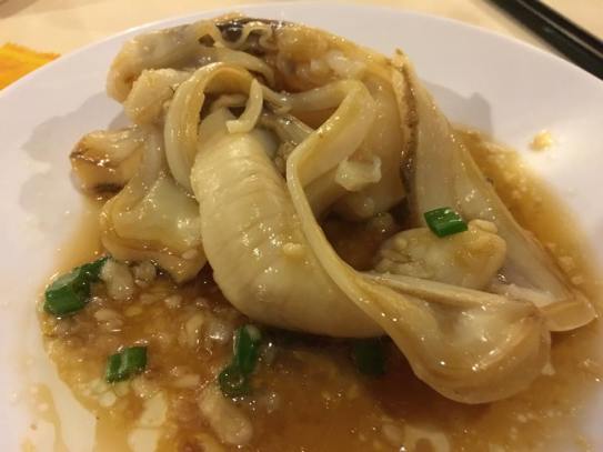 garlic steamed razor clams