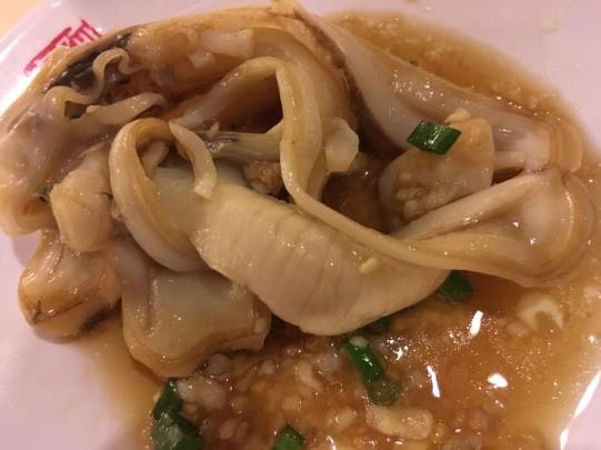 garlic steamed razor clams