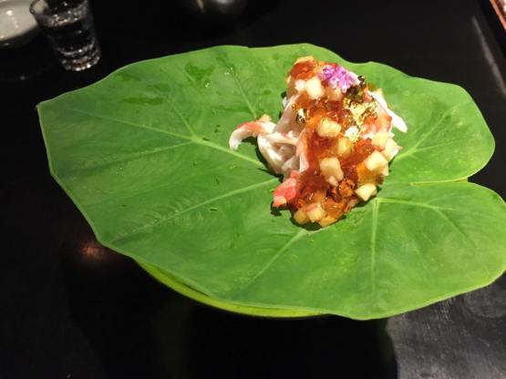 hokkaido crab with yuzu jelly