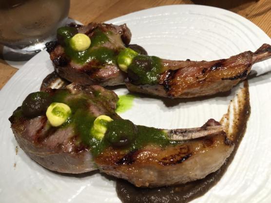 lamb rack with some curried sauce