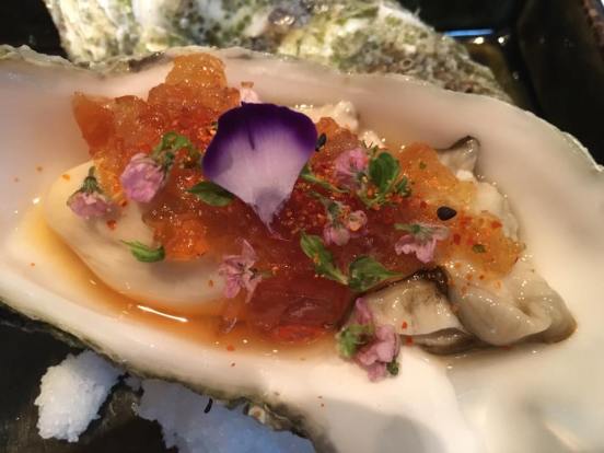 oyster with yuzu jelly