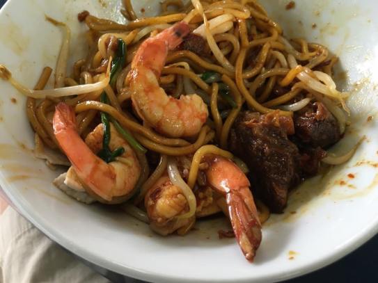 prawn bakut noodles