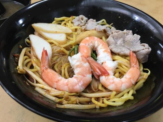 big prawn + bakut noodles dry
