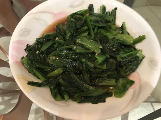 stir-fried romaine lettuce