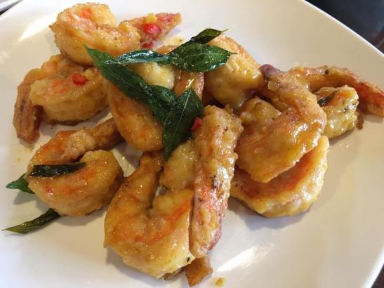 salted egg prawns