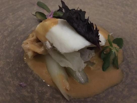 seabream with lobster veloutte