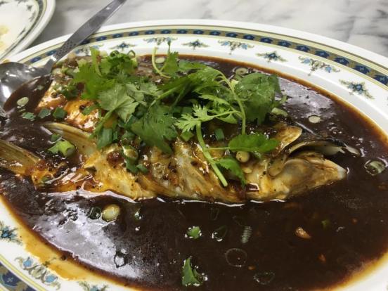 spicy black bean paste fish head