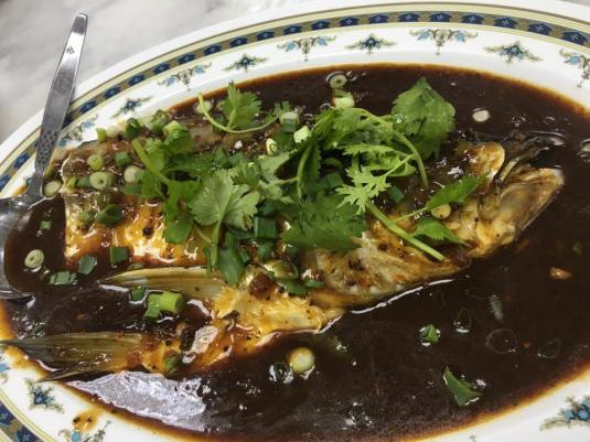 spicy black bean paste fish head
