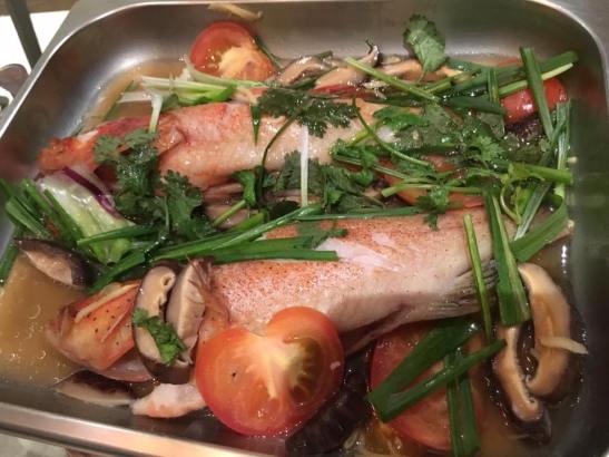 HK steamed red garoupa