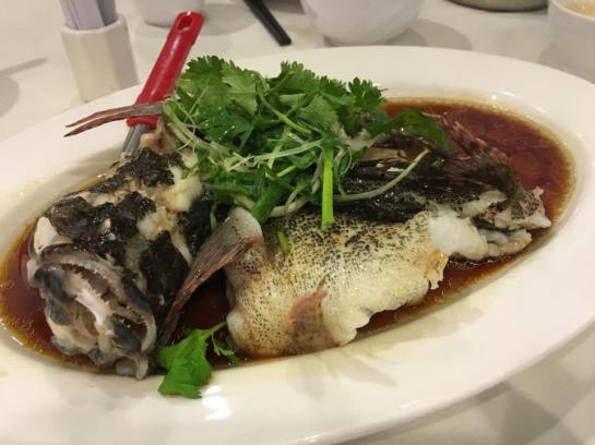 steamed soon hock - about S$30