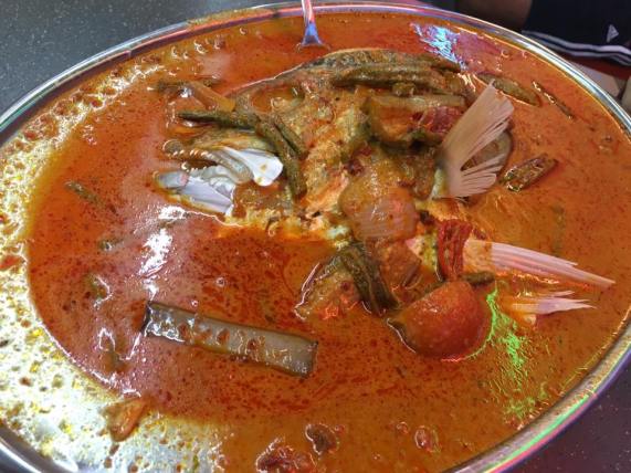 thai style curry fish head - S$25