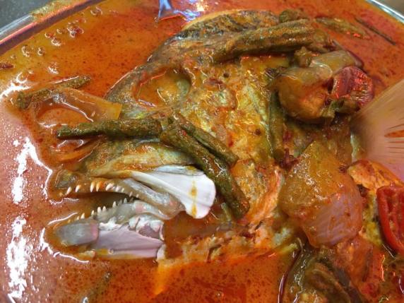 thai style curry fish head - S$25