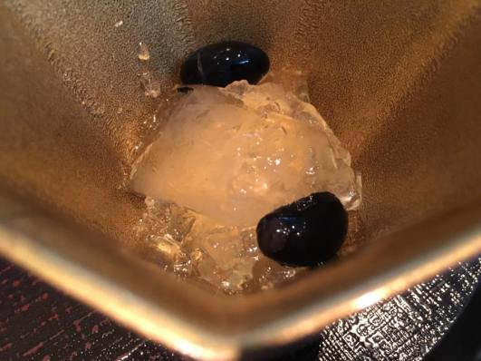 yuzu jelly with black beans