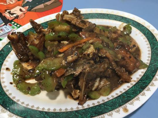 black bean sauce fish head