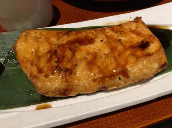 pan fried salmon steak