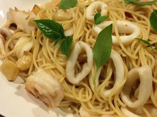 seafood alio olio