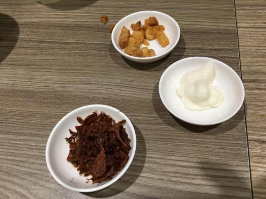 shallots, crispy lard (lar pok)