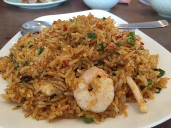 spicy xo seafood fried rice