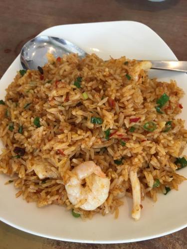spicy xo seafood fried rice