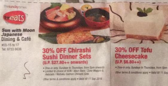 30% off chirashi don set