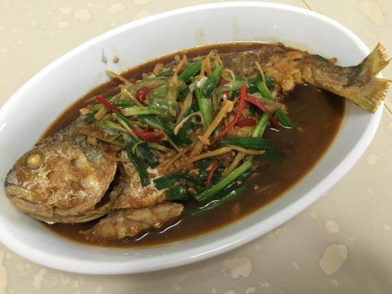 braised yellow croaker 红烧小黄鱼