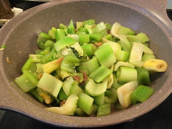 celery with salted fish
