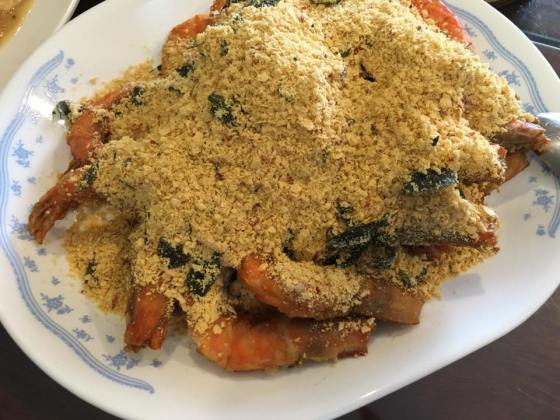 a friend brought cereal prawns - it was very good