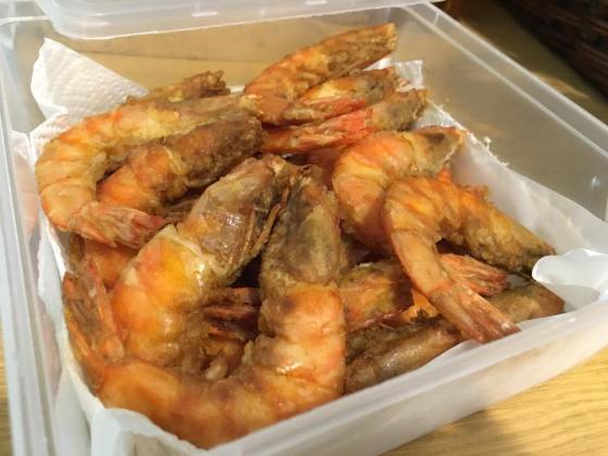 a friend brought cereal prawns - it was very good