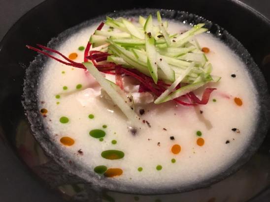 chilled crab meat soup granny smith apple