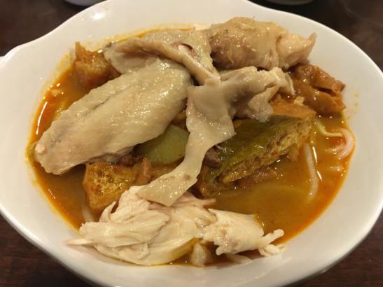 curry chicken noodles