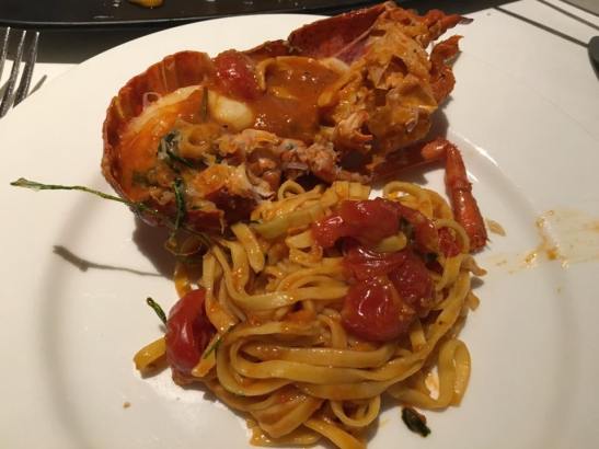 lobster taglialini is excellent...