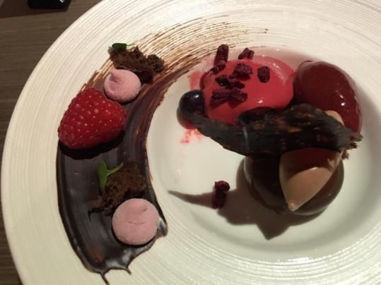 raspberry & chocolates