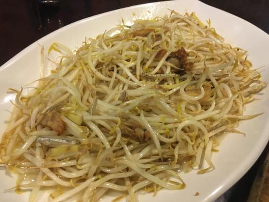 salted fish with bean sprouts