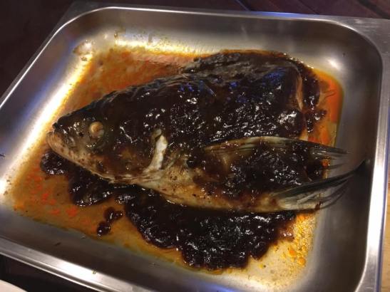 spicy black bean sauce-song fish head 松鱼头