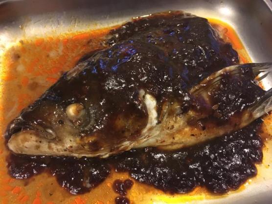 spicy black bean sauce-song fish head 松鱼头